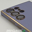 مشخصات و خرید قاب گوشی Galaxy S32 Ultra سامسونگ طرح ژله ای مای کیس گلد لاین دور طلایی محافظ لنز شیشه ای در رنگ بندی متنوع از فروشگاه دیجی کلاسیک