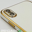 مشخصات و خرید قاب گوشی iPhone X - iPhone XS آیفون طرح ژله ای مای کیس گلد لاین دور طلایی محافظ لنز شیشه ای در رنگ بندی متنوع از فروشگاه دیجی کلاسیک