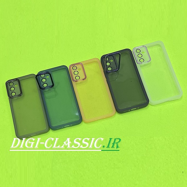 مشخصات و خرید قاب گوشی Galaxy A34 5G سامسونگ اورجینال هولدر متال NEW SKIN ( new face ) طرح پشت شیشه ای شفاف دور سیلیکونی محافظ لنز دار در رنگبندی متنوع از فروشگاه دیجی کلاسیک