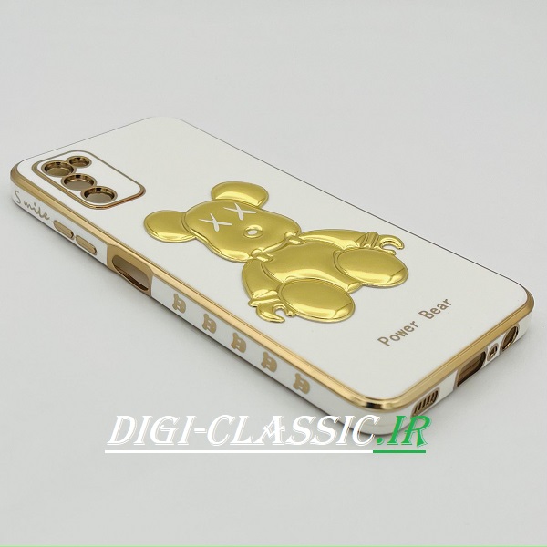 مشخصات و خرید قاب گوشی Galaxy A02S - Galaxy A03S سامسونگ طرح ژله ای مای کیس خرس طلایی تدی برجسته POWER BEAR محافظ لنز دار در رنگبندی متنوع از فروشگاه دیجی کلاسیک