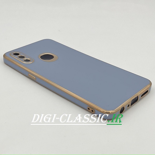 قاب گوشی Galaxy A10S سامسونگ اورجینال طرح ژله ای مای کیس گلد لاین دور طلایی محافظ لنز دار در رنگ بندی متنوع کد 7