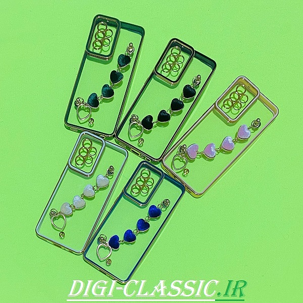 مشخصات و خرید قاب گوشی Galaxy A52 4G - Galaxy A52 5G - Galaxy A52S سامسونگ طرح الکتروپلیتینگ شفاف اورجینال مای کیس My Case Anyland دستبندی زنجیری قلبی مخمل آویزدار محافظ لنز دار در رنگ بندی متنوع از فروشگاه دیجی کلاسیک