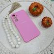قاب گوشی  Galaxy A55 سامسونگ سیلیکونی اورجینال پاک کنی درجه یک صورتی کد 40