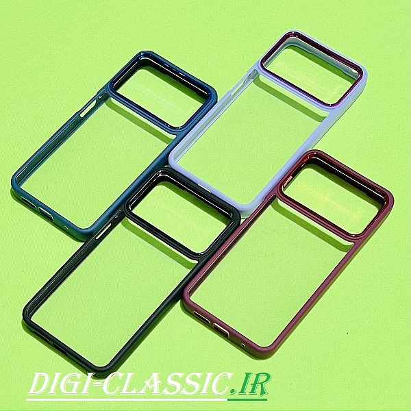 مشخصات و خرید قاب گوشی Poco M4 Pro 4G شیائومی اورجینال نیو اسکین NEW SKIN متال کیس Metal طرح پشت طلق شفاف دور سیلیکونی در رنگ بندی متنوع از فروشگاه دیجی کلاسیک