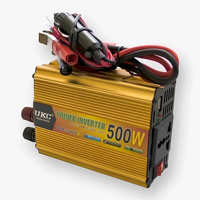 مبدل برق خودرو یو کی سی مدل uk-500W