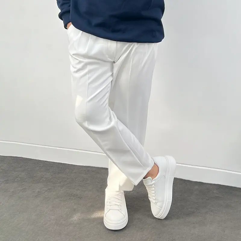 شلوار پارچه ای سفید مام