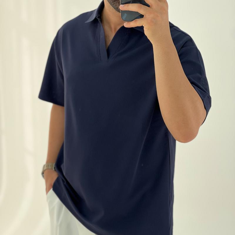 تیشرت یقه شکاری v5128