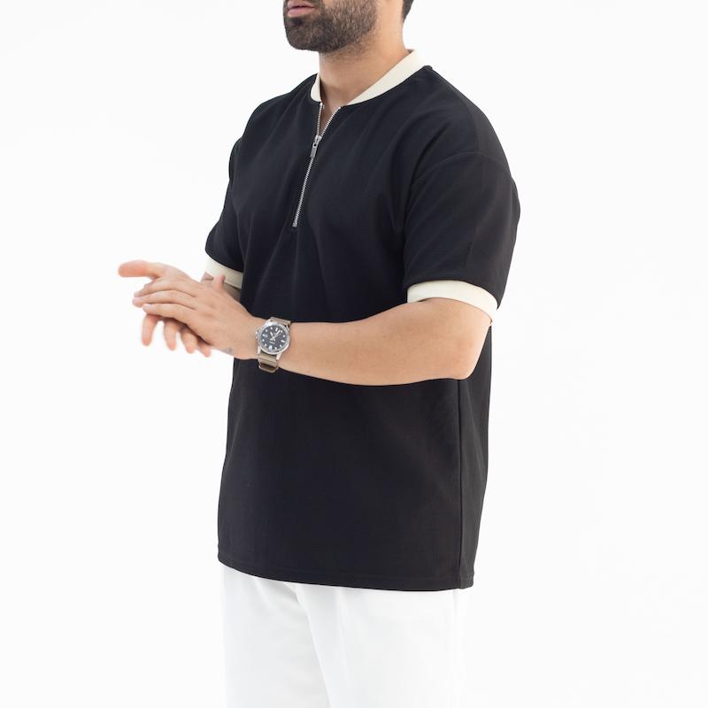 تیشرت نیم زیپ 8130