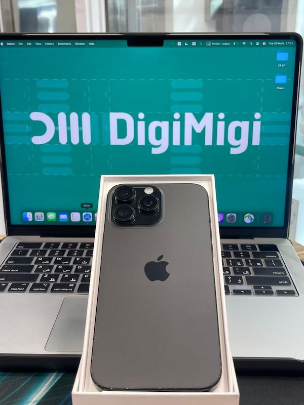 تلفن همراه کارکرده ایفون مدل Iphone 16ProMax 256GB ZAA Black Battery100%