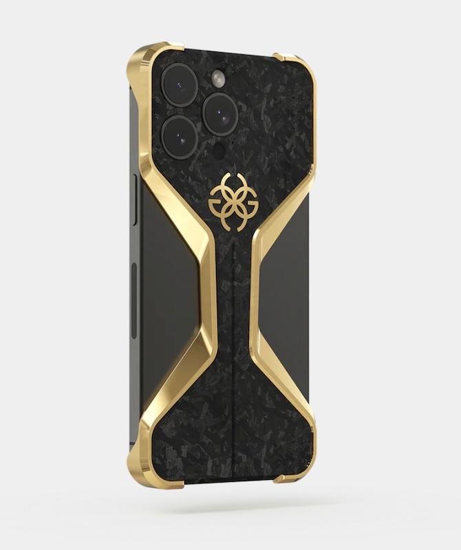 قاب گلدن کانسپت ایفون 16 پرومکس مدل Golden Concept Capsule iphone 16 ProMax