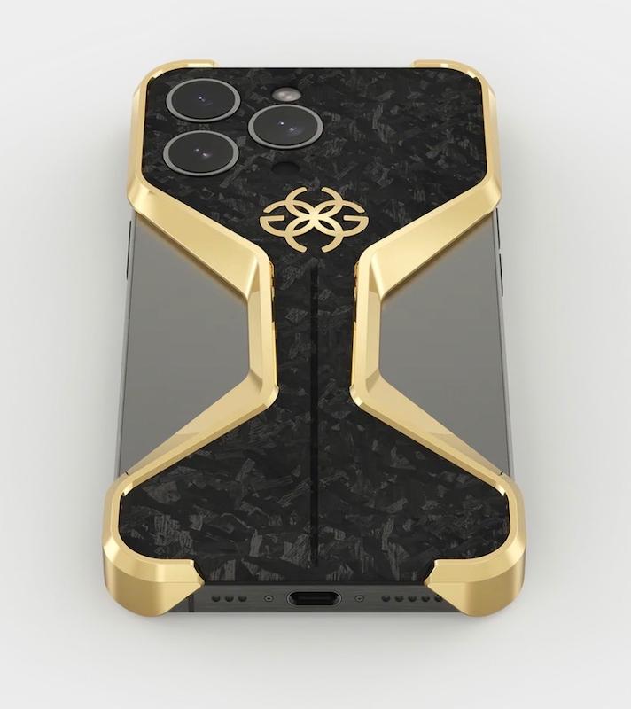 قاب گلدن کانسپت ایفون 16 پرومکس مدل Golden Concept Capsule iphone 16 ProMax
