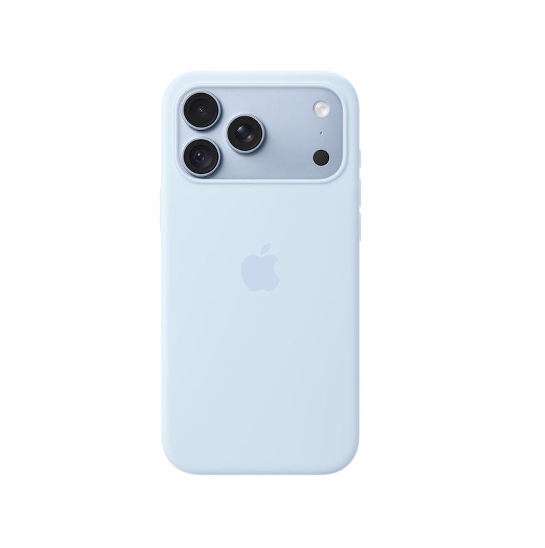 قاب سیلیکونی ایفون 18 پرومکس رنگ Crisp Blue