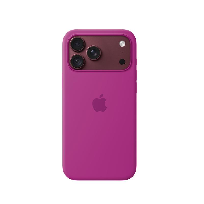 قاب سیلیکونی ایفون 18 پرومکس رنگ Magenta