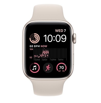 ساعت اپل مدل Apple Watch series SE 40MM Starlightدارای گارانتی شرکتی