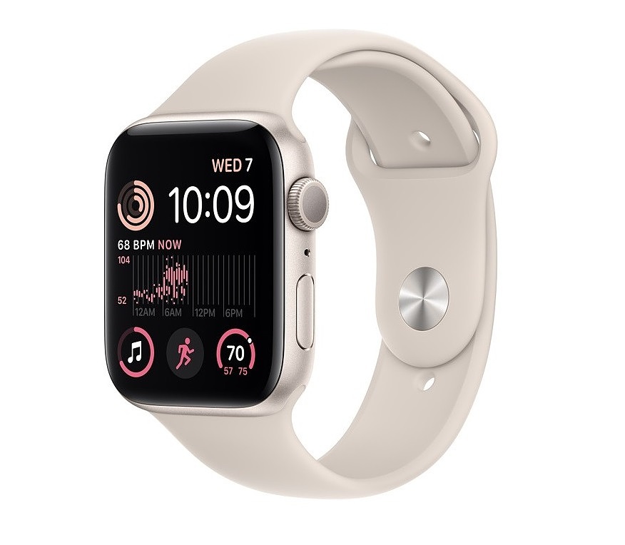 ساعت اپل مدل Apple Watch series SE 44MM Starlight دارای گارانتی شرکتی