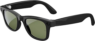 عینک هوشمند ری بن متا مدل RayBan Meta wayfarer shiny black g15 green