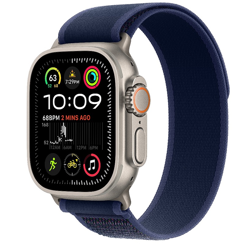 ساعت اپل مدل Apple Watch series Ultra 2 49MM Natural Titanium Blue Trail