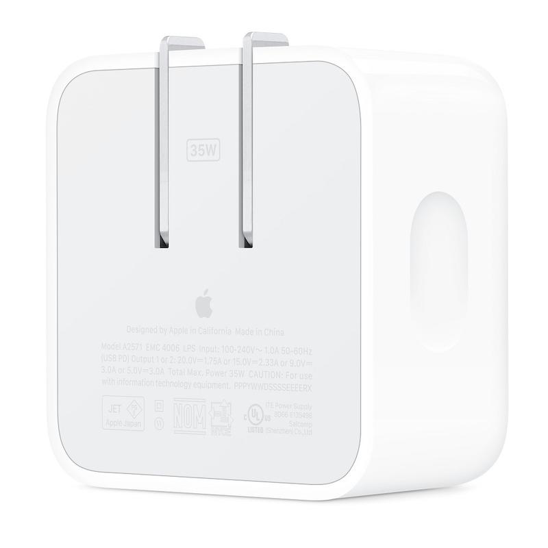 شارژر اورجینال اپل مدل Adapter 35W Dual USB-C Port