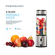 مخلوط کن 6 تیغهPOWEROLOGY مدل BLADE PORTABLE JUICER 