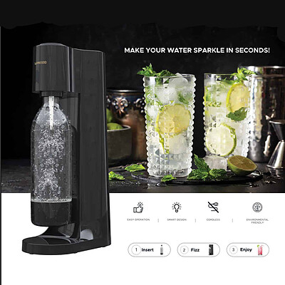 دستگاه سودا ساز (فاقد کپسول)LEPRESSO مدل SPARKLING WATER 