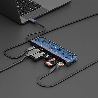 هاب 7 پورت POWEROLOGY مدل 7IN1 USB-C P71USHTP