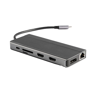 هاب 13 پورت POWEROLOGY مدل 13in1 USB-C Hub P131HBCGY