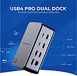 هاب 15 پورت POWEROLOGY مدل 15 in 1 Dual Dock Station PW15IN1DS