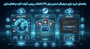 راهنمای خرید بازی استیم PC: از انتخاب ریجن تا فعال‌سازی