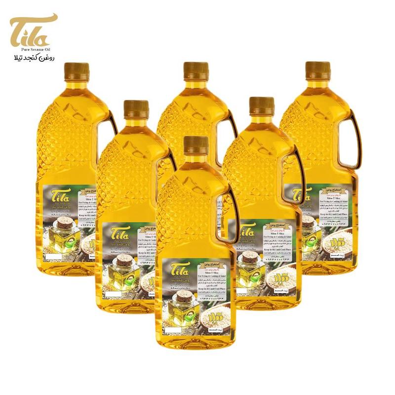 روغن کنجد(6عددبطری یک لیتری)پرس سرد