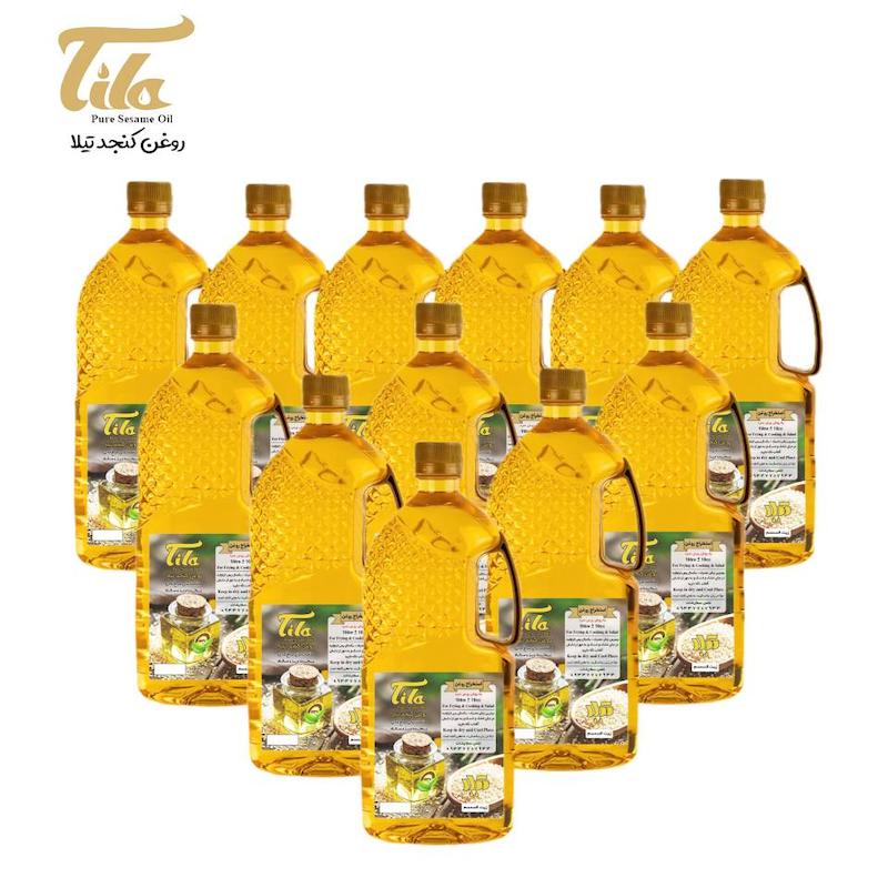 روغن کنجد(12عددبطری یک لیتری)پرس سرد