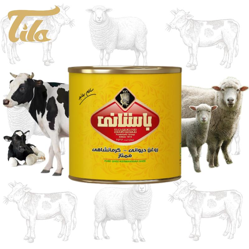 روغن حیوانی کرمانشاهی ممتاز باستانی-450 گرم(تهیه شده از شیرخالص دام)