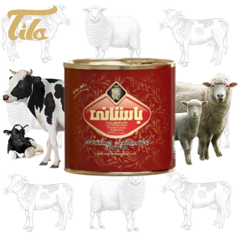 روغن حیوانی کرمانشاهی مخصوص باستانی-450 گرم(تهیه شده از شیرخالص دام)