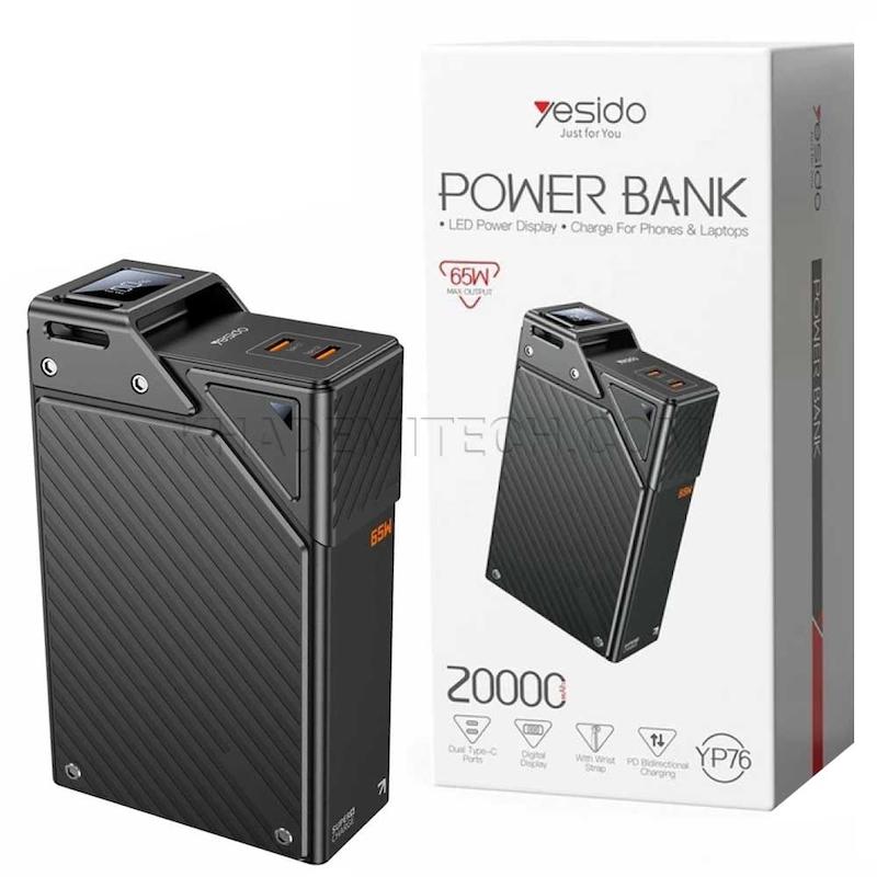 پاوربانک یسیدو مدل YESIDO YP76 20000mAh 65W