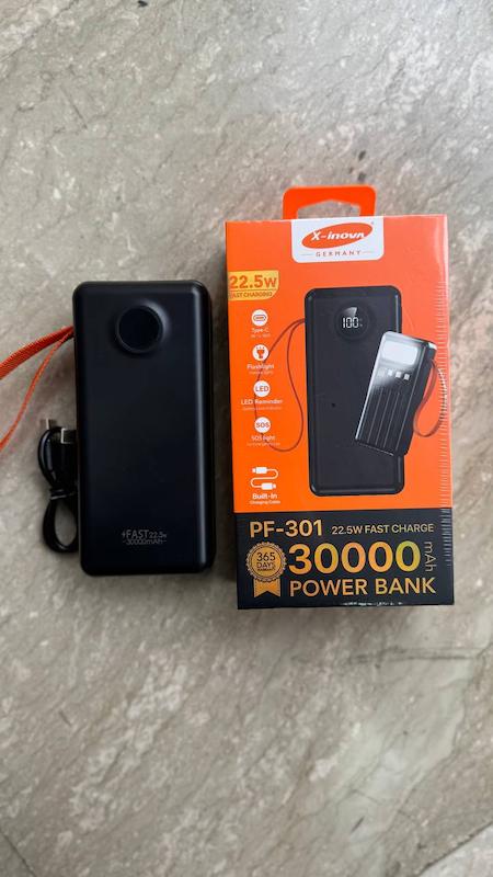 پاوربانک 30000 اورجینال Xinova | فست شارژ 22.5 وات، 5 خروجی PD