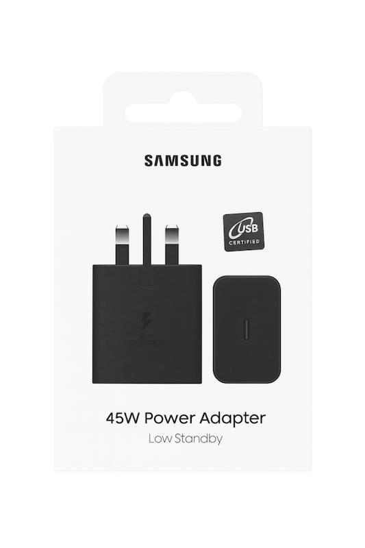 شارژر 45 وات سامسونگ با درگاه Type-C – فست شارژ اصلی Galaxy S23/S24/M55/C55/F55