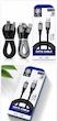 کابل شارژ کنفی ضخیم TMC فست شارژ Type-C / Lightning / Micro USB
