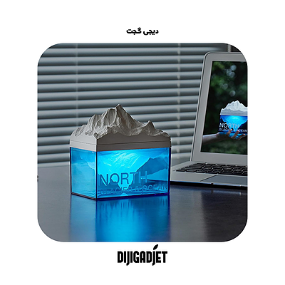 اسپیکر و چراغ خواب کوه یخ Polar Glacier Beside Speaker Amp Night Light Aroma Diffuser