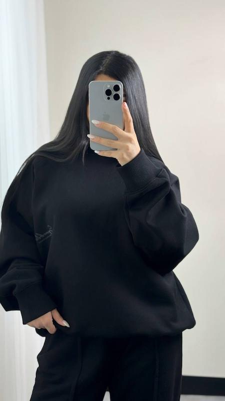 دورس اورسایز مشکی/یونیسکس