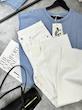 شلوار فلر سفید zara