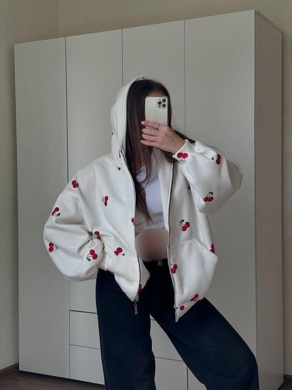 سوییشرت گیلاسی 🍒 کد 766