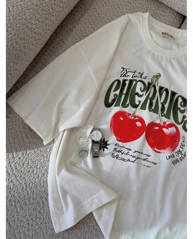 تیشرت چری گیلاسی cherry 🍒 کد 518