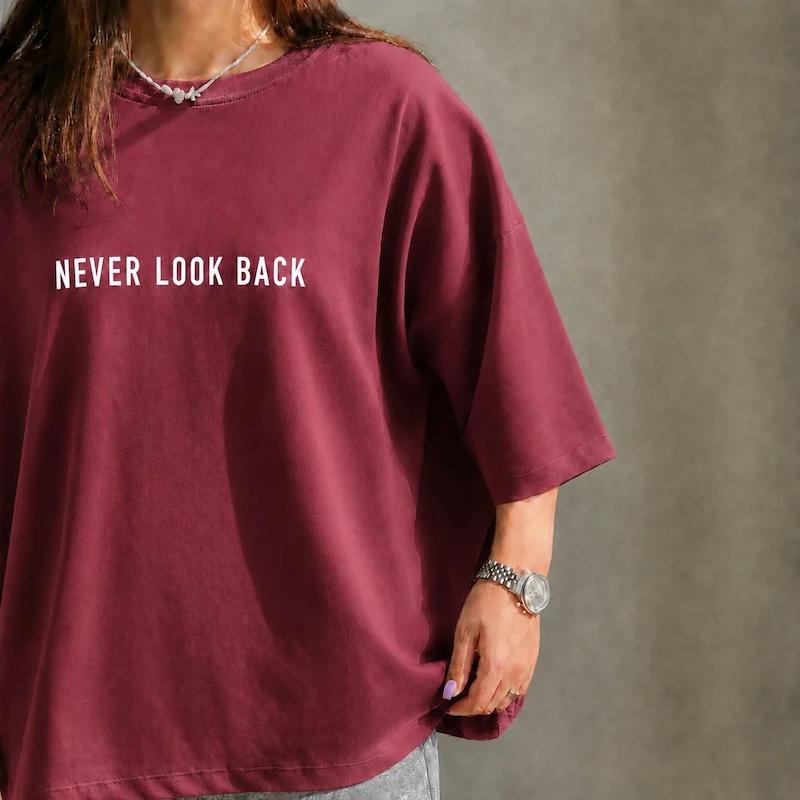 تیشرت مینیمال never look back 👀 کد 661