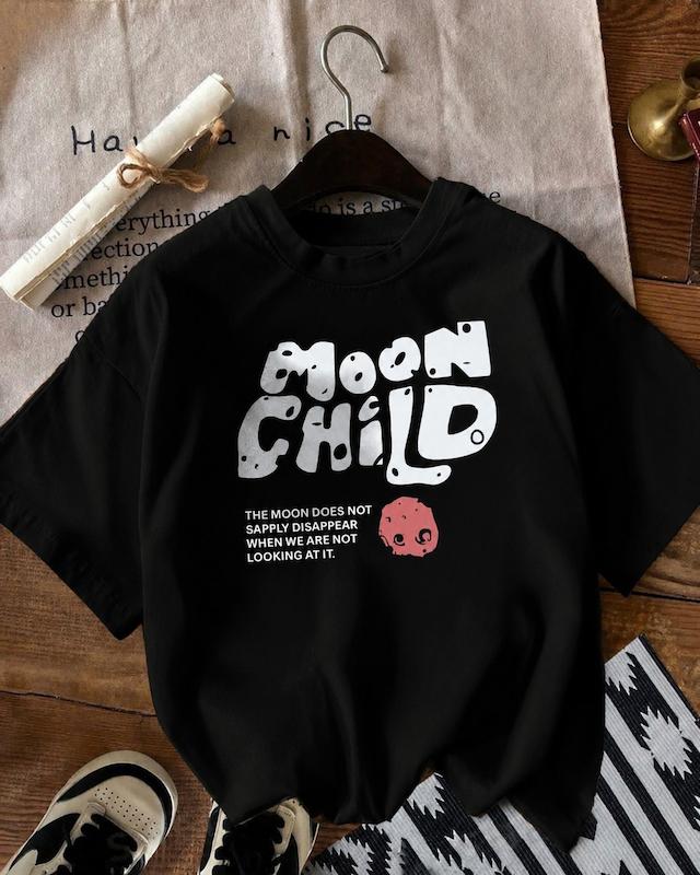 تیشرت باکسی moon child کد 195