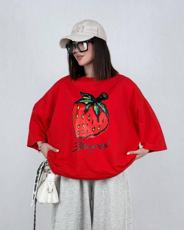 تیشرت خفن توت فرنگی cool 🍓 کد 555