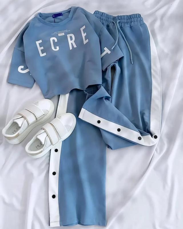 ست کراپ و شلوار بگ خفن سکرت secret 😻 تخفیفی 
