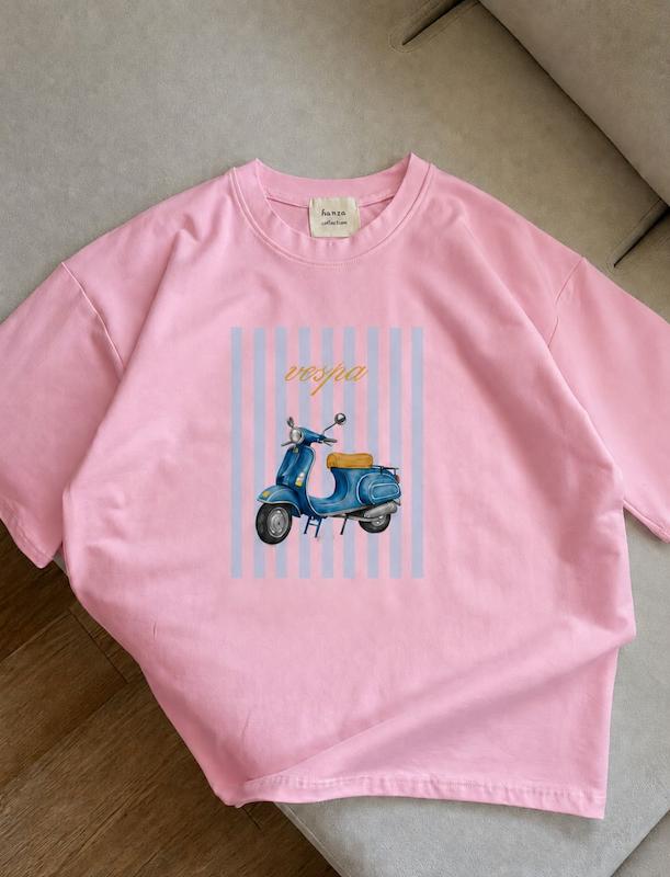تیشرت باکسی و ترند وسپا Vespa 😻 کد 663