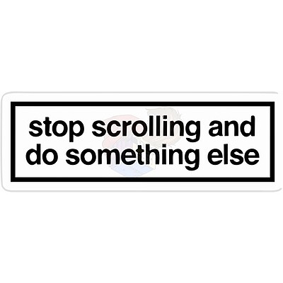 استیکر کد 244 stop scrolling