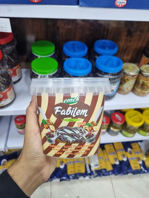 شکلات سطلی دو رنگ فابیلم 