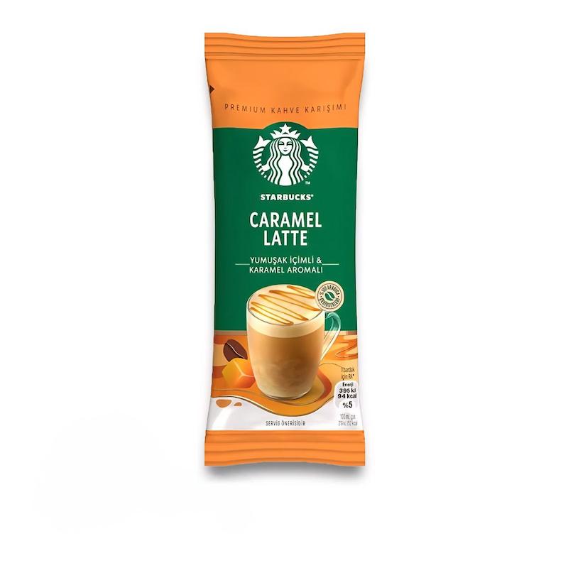 استارباکس ساشه ای طعم کارامل لاته 