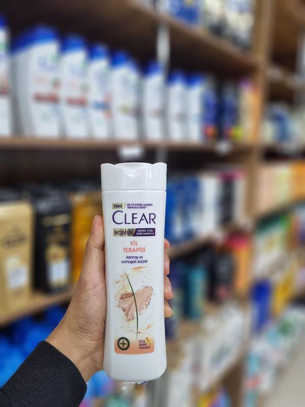 شامپو کلیر زنانه ضد شوره و تمیز کننده خاک رس حجم 